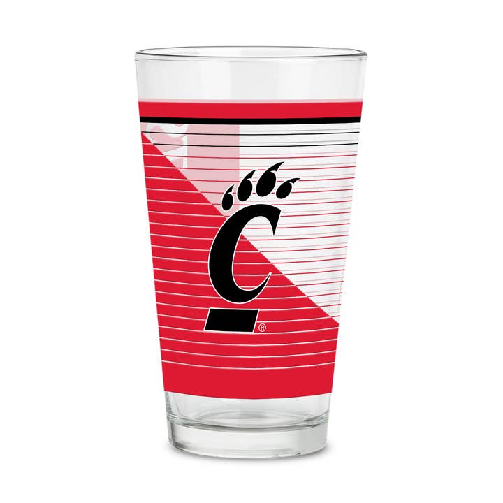 Rico Industries - Wholesale Beer Glass/Mug - NCAA Cincinnati Bearcats 16 oz Pint Glass0