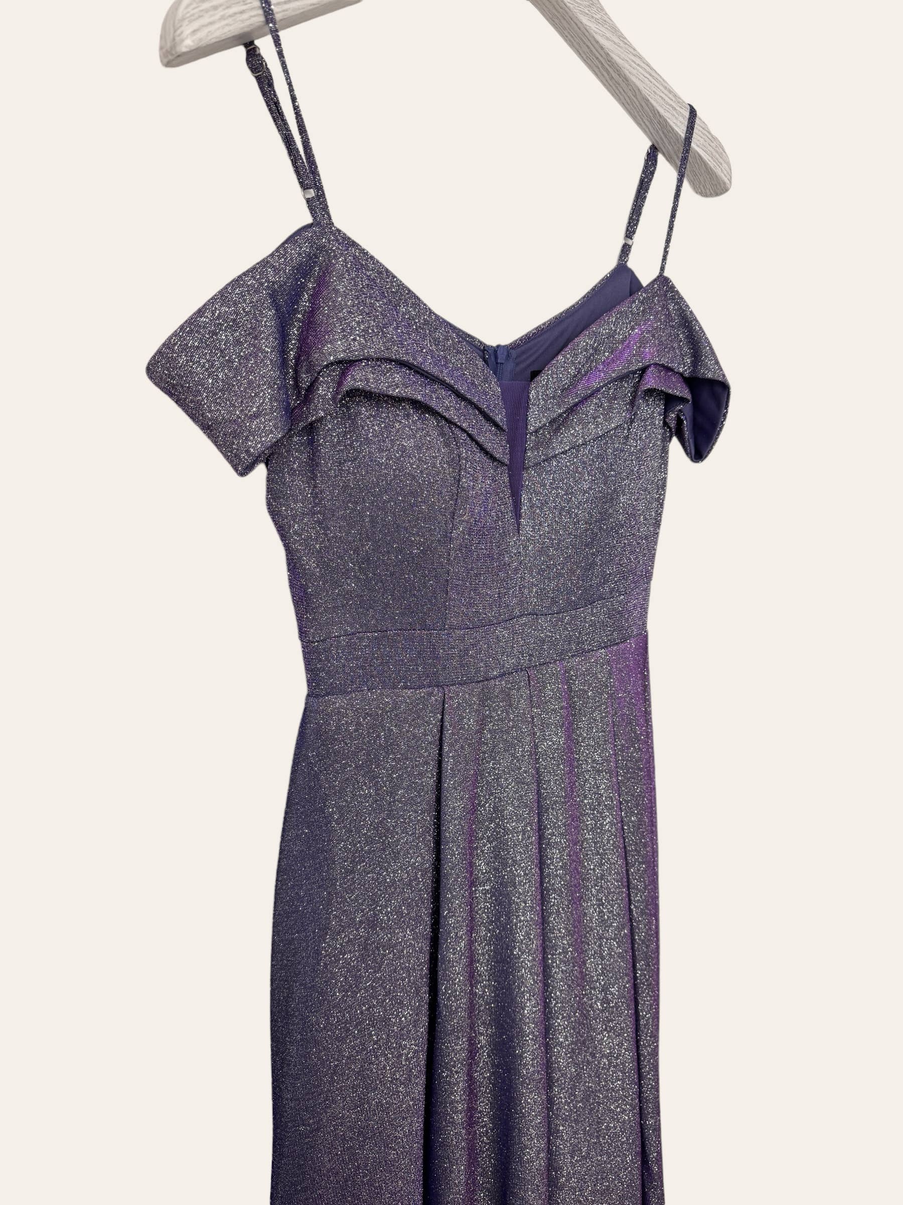 Lautinel - Wholesale Gown - Women's - Boat Neck Sequin Long Evening Dress R183610