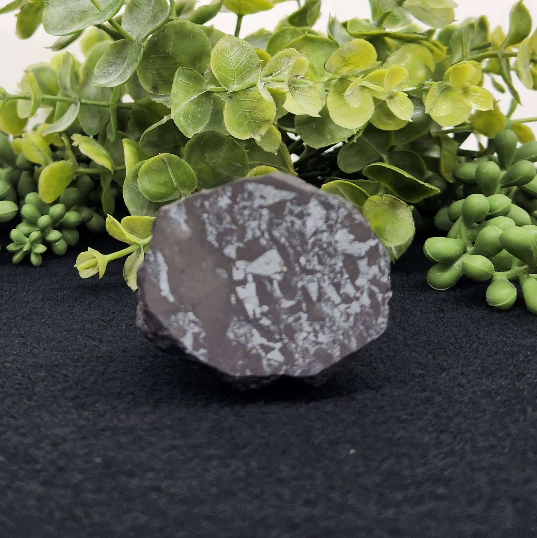 Meraki Gemstones – Estatueta decorativa por atacado – Estatueta de coruja de shungite de lado (5,7x4,4x5,7 cm)4
