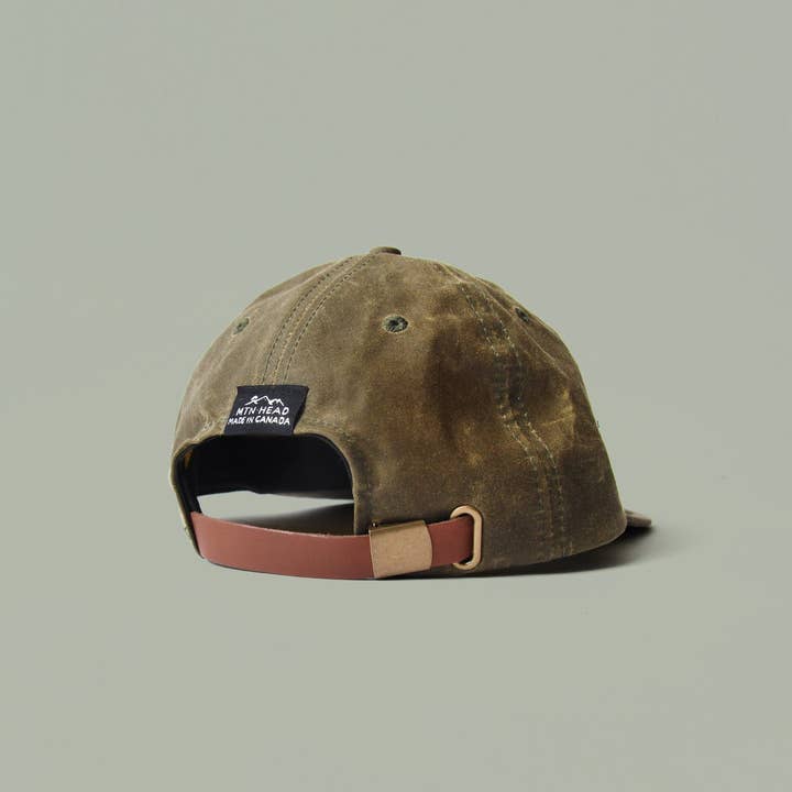 Muttonhead - Wholesale Baseball cap – Unisex - 6 Panel - Blank - Army Waxed Cotton Canvas1