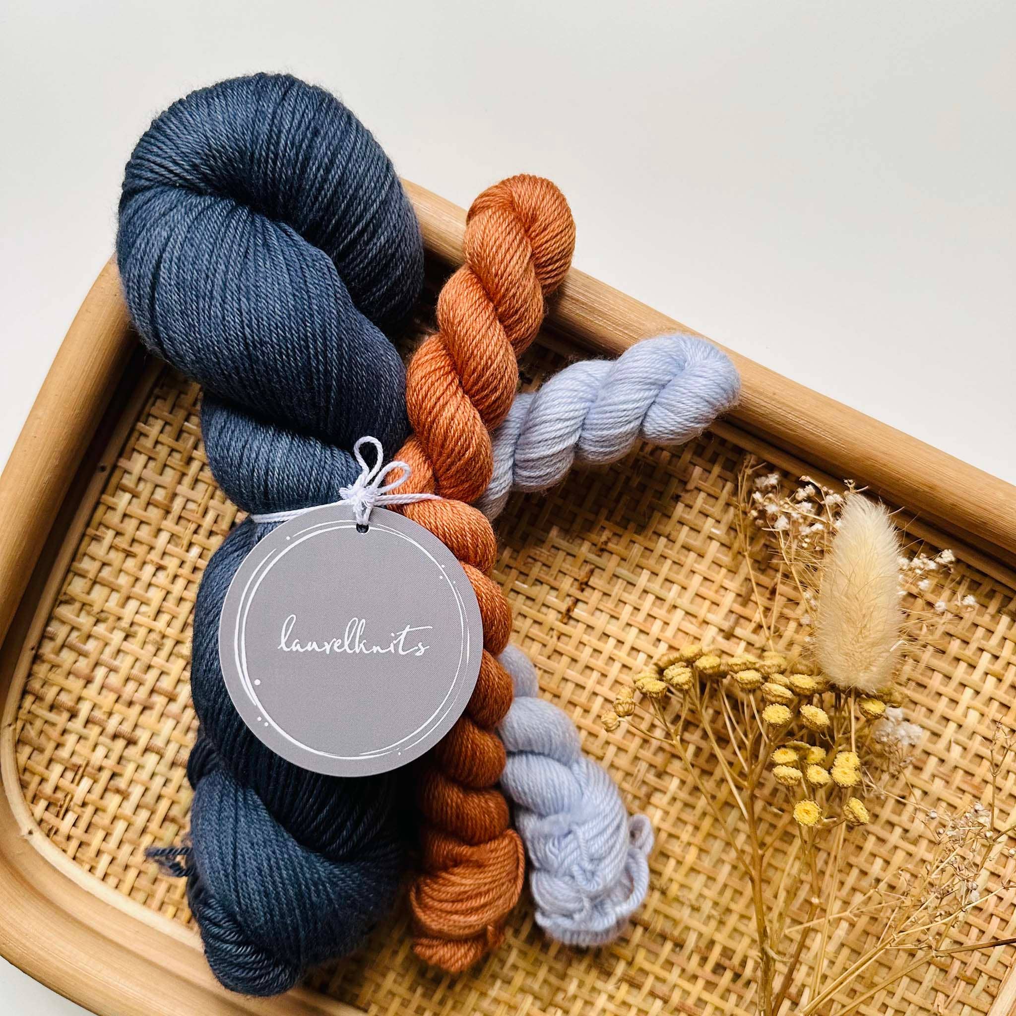 laurelknits – Fio por atacado – Conjunto SuperSock de 100 g + 2 novelos de 20 g0