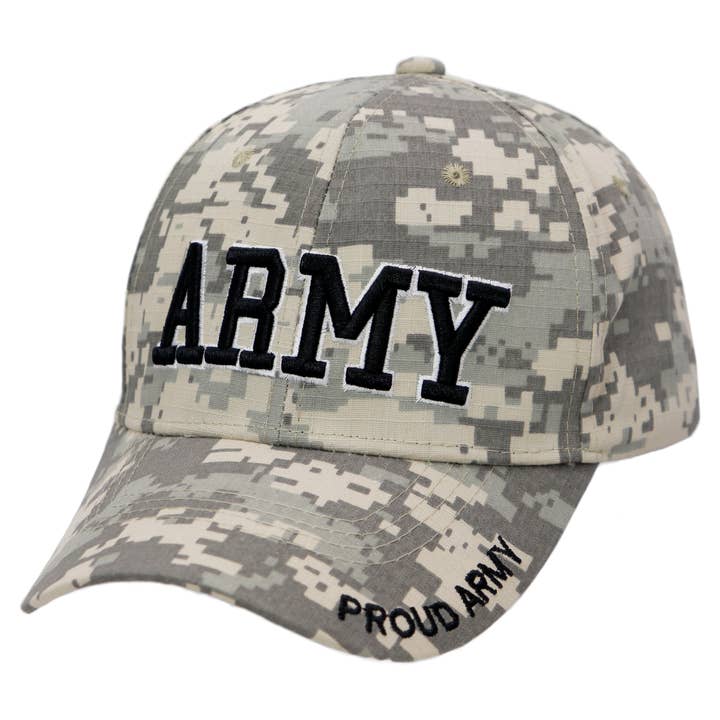 Cap Zone - Wholesale Baseball Cap - Unisex - U.S. Military Branch Logo Digital Camo Baseball Cap