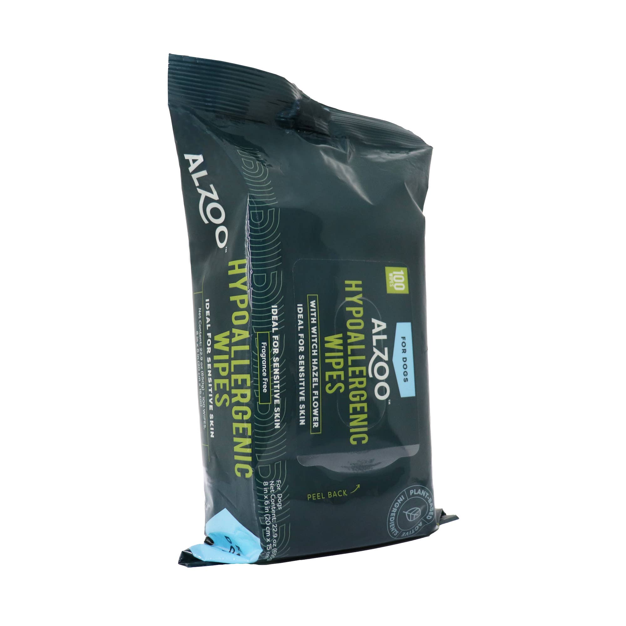 ALZOO - Wholesale Pet Grooming Aid - Dog - ALZOO PLANT-BASED HYPOALLERGENIC WIPES 100CT3