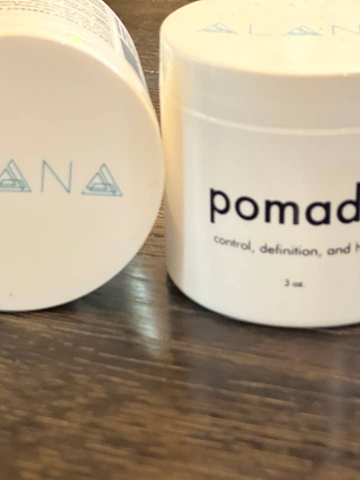 Pomade=Light Shine smooth edge control and tousled texture for wholesale by Alana Hair Kauai