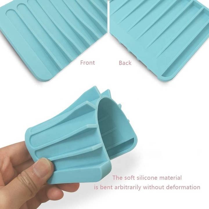 VIGOR - Wholesale Bath Soap Dish - Premium Self Draining Design Silicone Soap Dish3