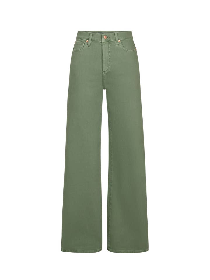 LILY WIDE LEG JEANS / BEACH GRASS for wholesale by Yoga Jeans