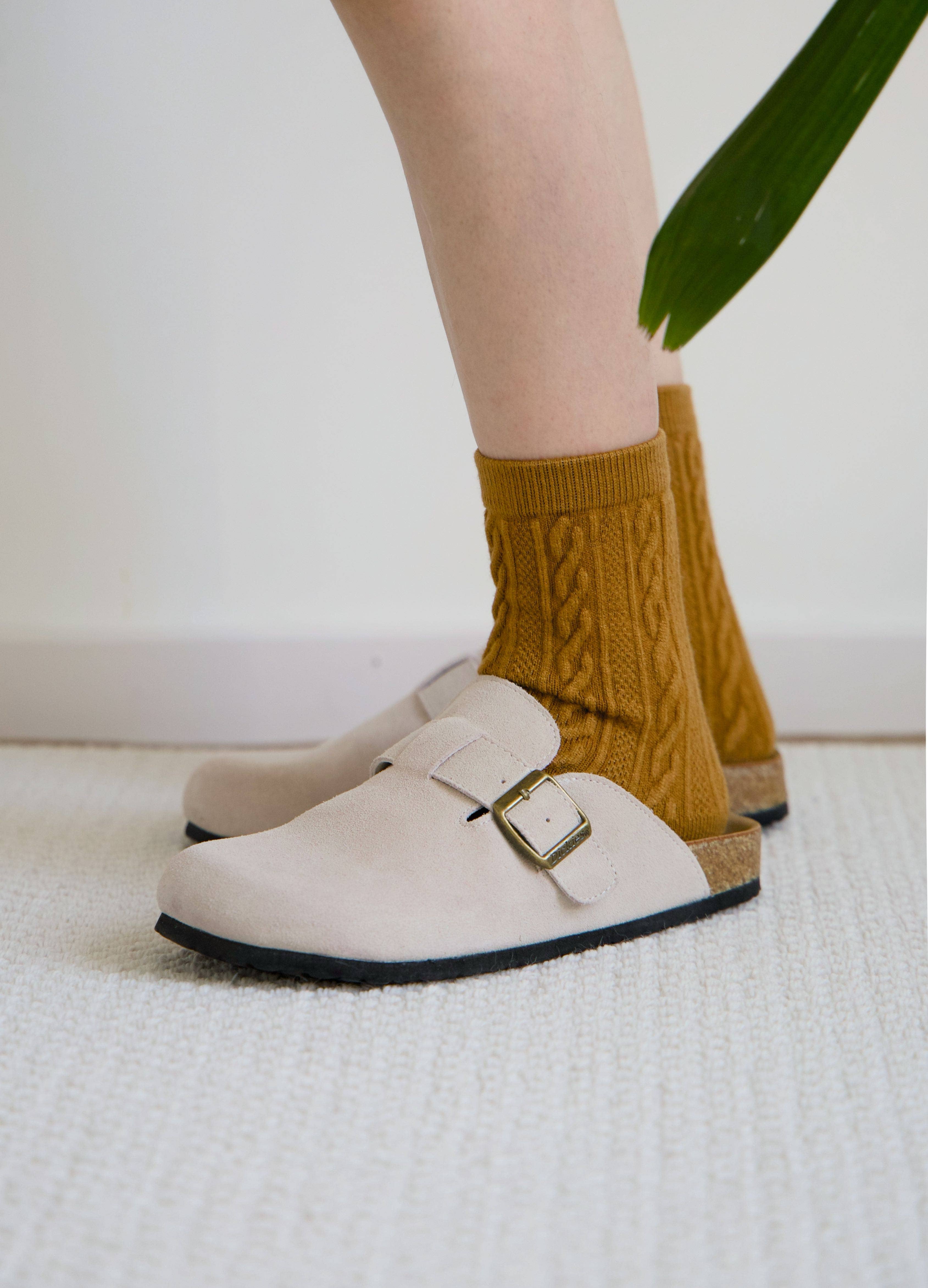 Happy Knits - Venta al por mayor Calcetines - Mujer - Calcetines retro Warm Twist - Calcetines de lana tejidos de color sólido8