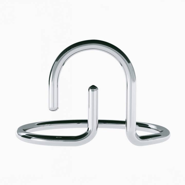 Arched line ring for wholesale by DeUX Studio AB