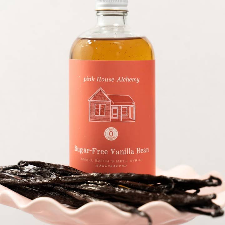 Zéro Sucre Bombe Vanille | Sirop de Gousse de Vanille Sans Sucre par Pink House Alchemy pour la vente par Legendary Aviation Coffee Company