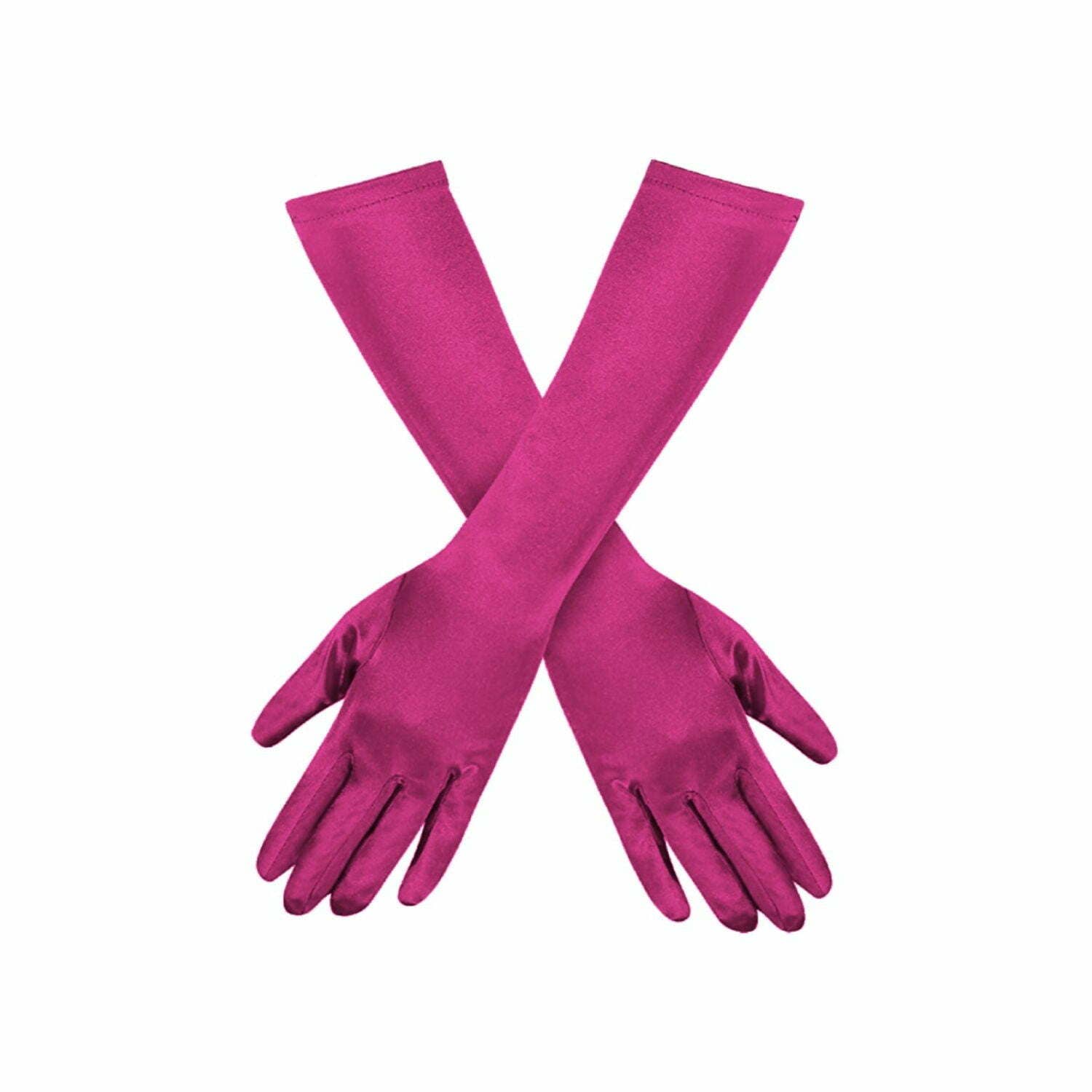 Diacly - Vente Gants – femme - Gants en satin Gatsby Flapper de 15 pouces sous le coude L.3