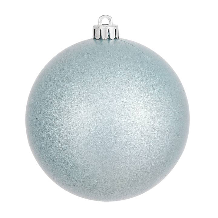 Vickerman 3" Baby Blue Candy Ball Ornament, 12 per Bag for wholesale by Vickerman