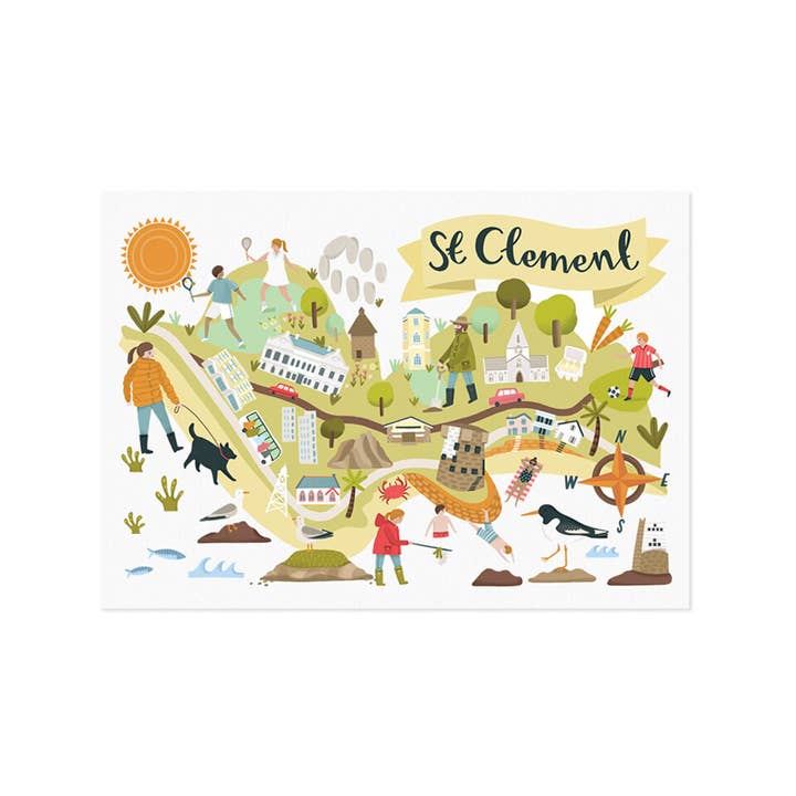 Carte de la paroisse de Saint-Clément pour la vente par Lauren Radley