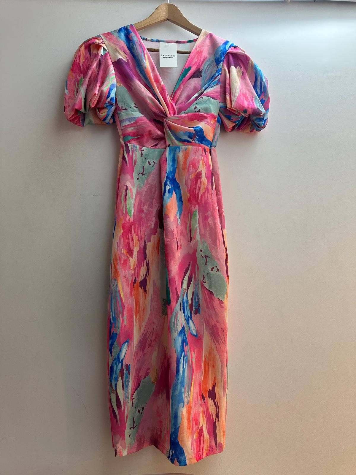 LORIANE - Wholesale Dress - Women's - 10059A Printed mid-length dress2