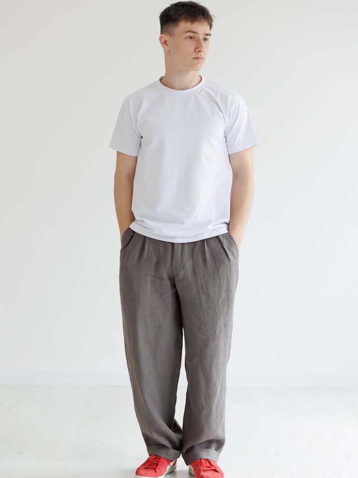 Denpasar linen pants for wholesale by VIL'NI