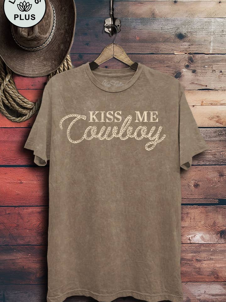 Lotus Fashion Collection - Wholesale T-Shirt (Graphic) - Women's - Kiss Me Cowboy Graphic Top5