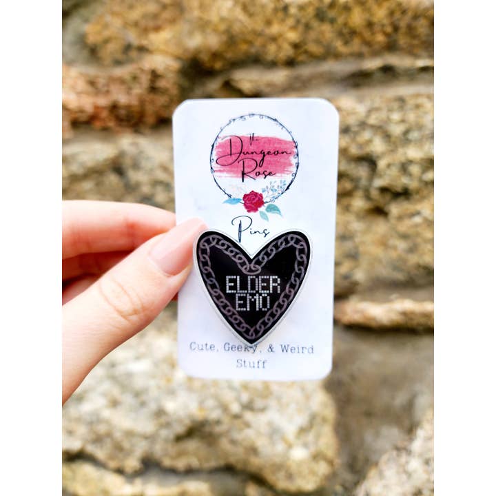 The Dungeon Rose - Wholesale Reversspeld/knoop - Elder Emo Pin, Elder Emo Art, Elder Emo Kids, Emo-accessoires4