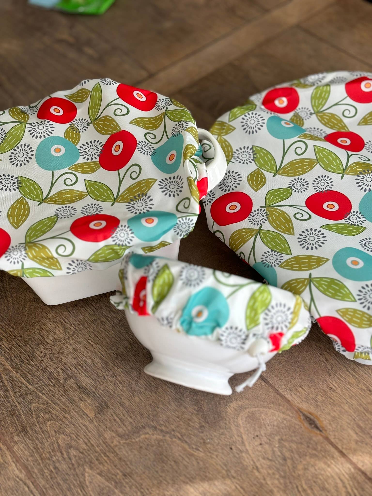 Kit Carson Accessories - Wholesale Food Storage Wrap/Bag - Dish Cover and Bowl Covers - Bright Flowers5