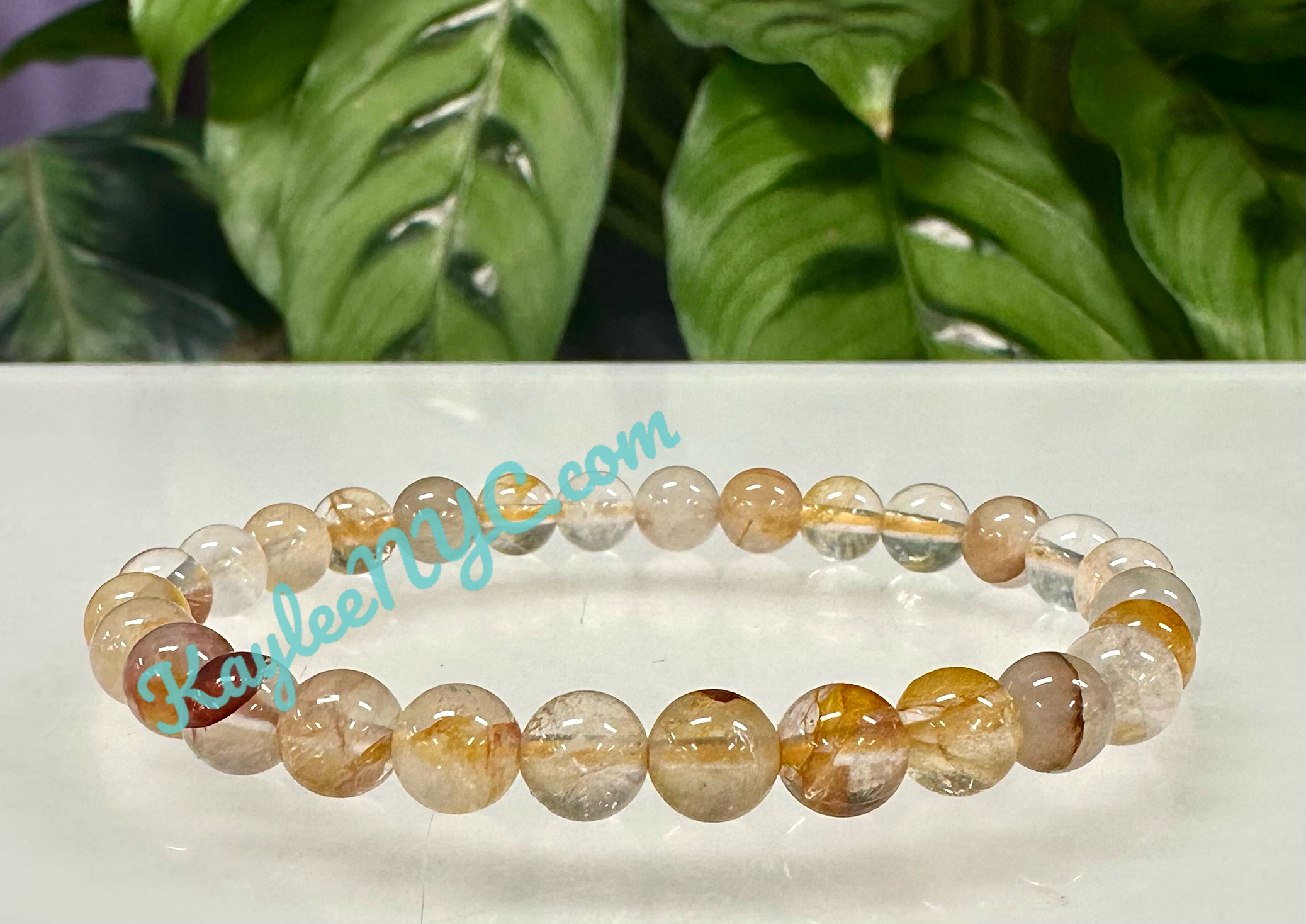 KayleeNYC - Wholesale Beaded Bracelet - Golden Healer 5.5-6mm Natural Crystal Healing Bracelet2