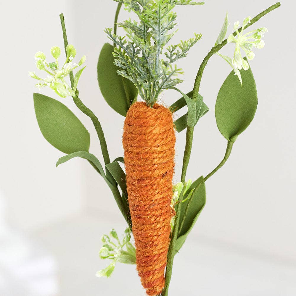 Factory Direct Craft - Vente Fleurs artificielles - Carotte de Pâques de 11" enveloppée de jute2