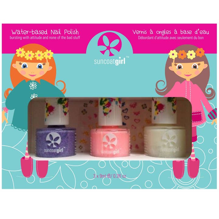 Suncoat - Wholesale Nail Polish - Kids - Trio Nail Beauty Kit - Pretty Me0