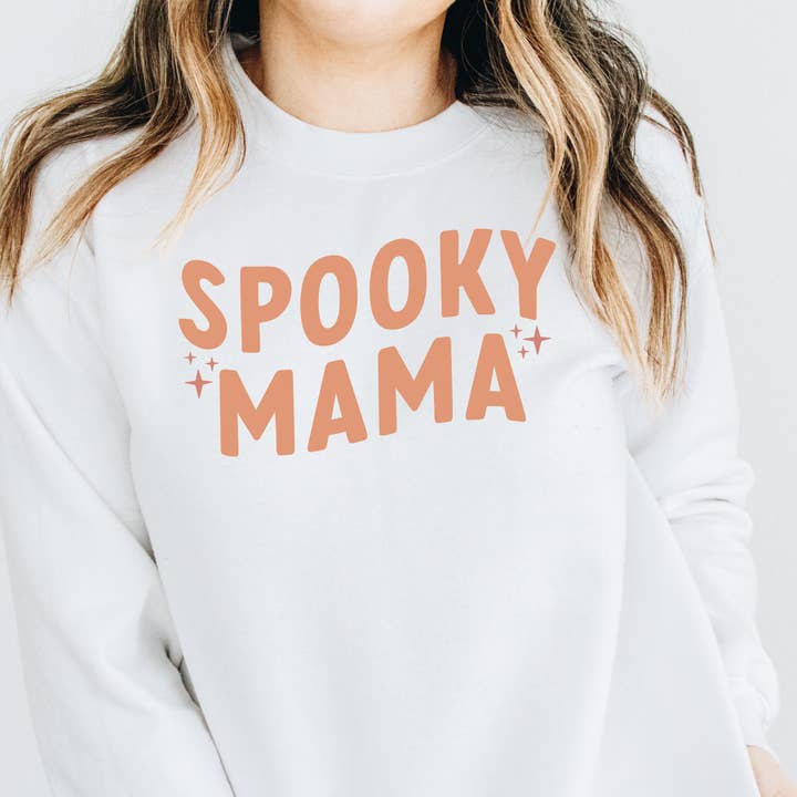 Spooky Mama Sweater met grafische print voor wholesale door Amber Marie Design