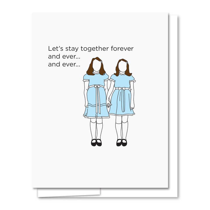 Forever - Tarjeta de amor divertida con tipografía para venta al por mayor de Quick Brown Fox Letterpress