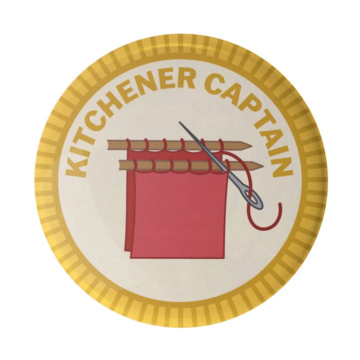 Kitchener Captain Merit Badge for wholesale by Camp Stitchwood