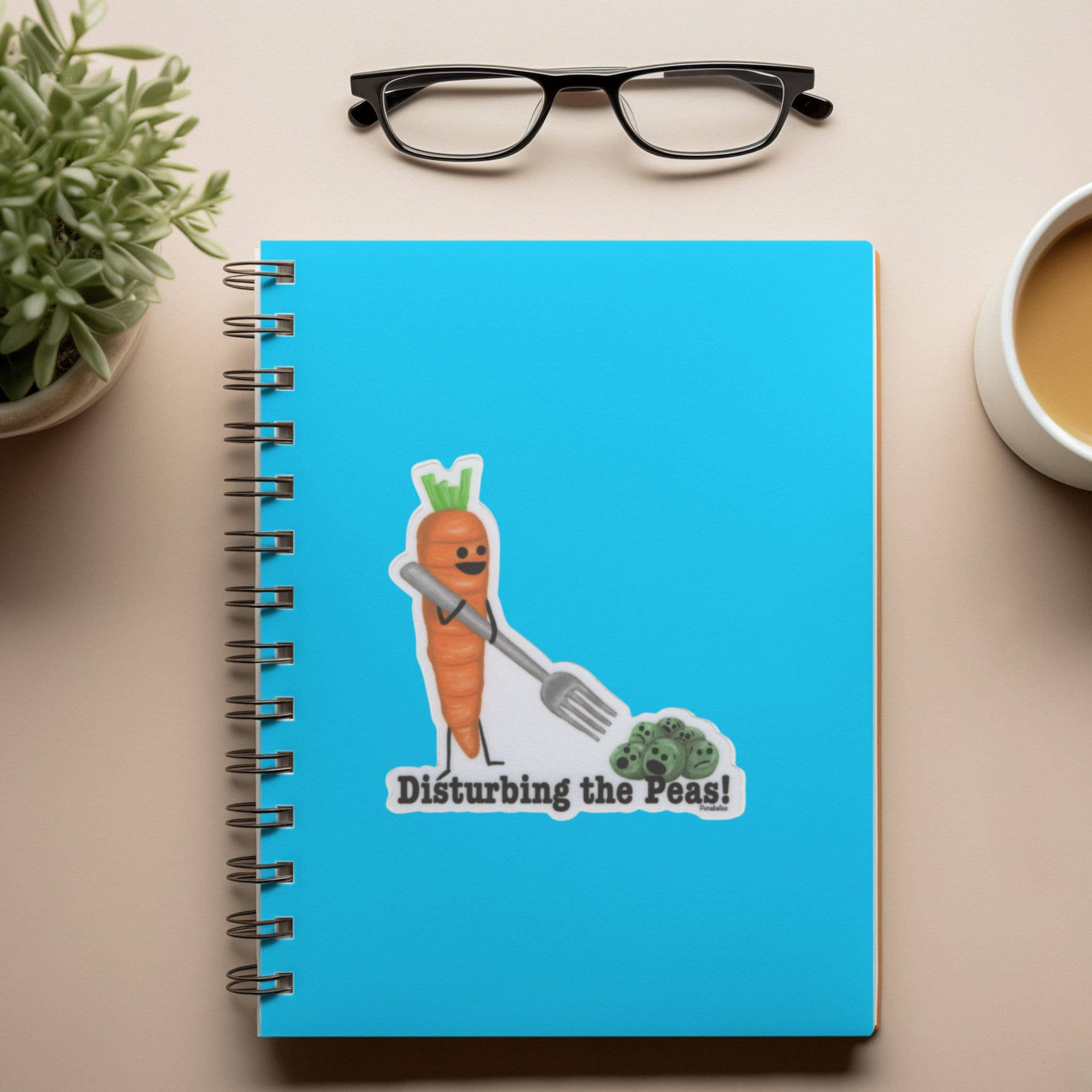 Punaballoo – wholesale Klistermärke – Ärter och morötter klistermärken – 3" vinyl, vattentäta & matta6