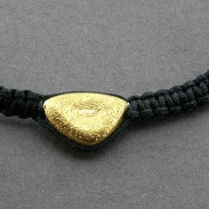 String Bracelet - Triangle Pebble - Gold Sparkle for wholesale by Makers & Providers