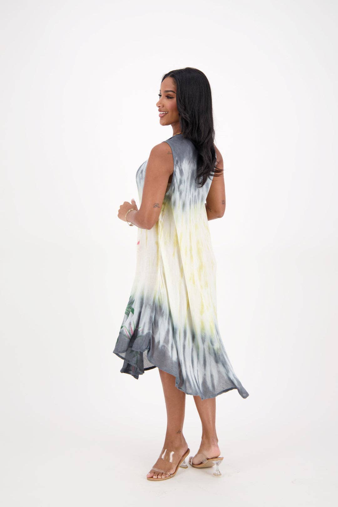 geassorteerd Mouwloze paraplujurken met verschillende kleuren 22123 voor groothandel op Faire13