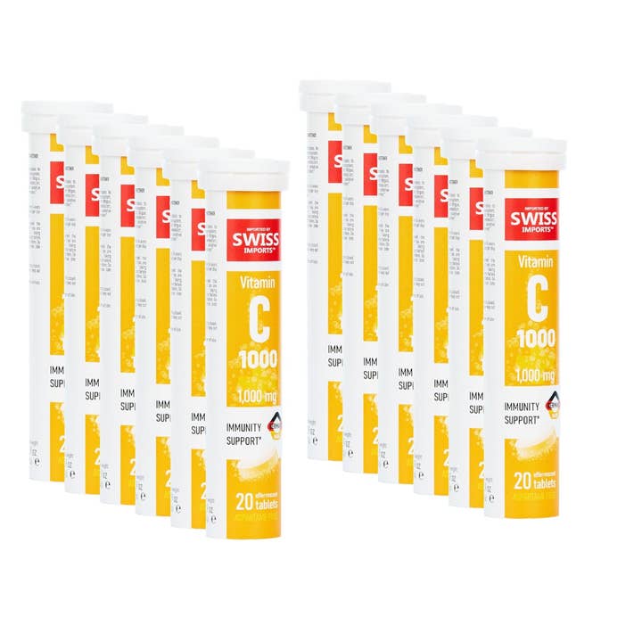 SWISS IMPORTS - Wholesale Oral Supplement/Vitamin - Swiss Imports Effervescent Vitamin C 1000mg 20 Tablets1