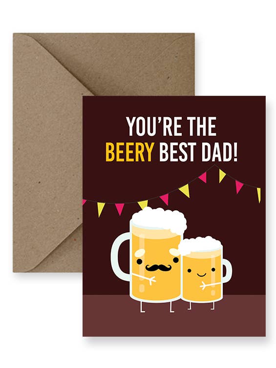 Cartão Beery Best Dad por atacado de IMPAPER
