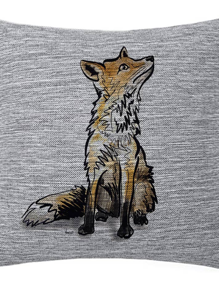 Fox LINEN PILLOW for wholesale by Noble Pony