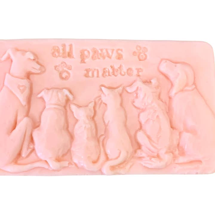 Plunk Soap and Candle Company - Wholesale Bar Soap - Dog and Cat All Paws Matter bar of soap: Animal themed soap