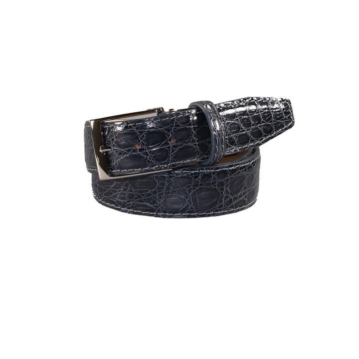 Gray Crocodile Leather Belt for wholesale by Roger Ximenez