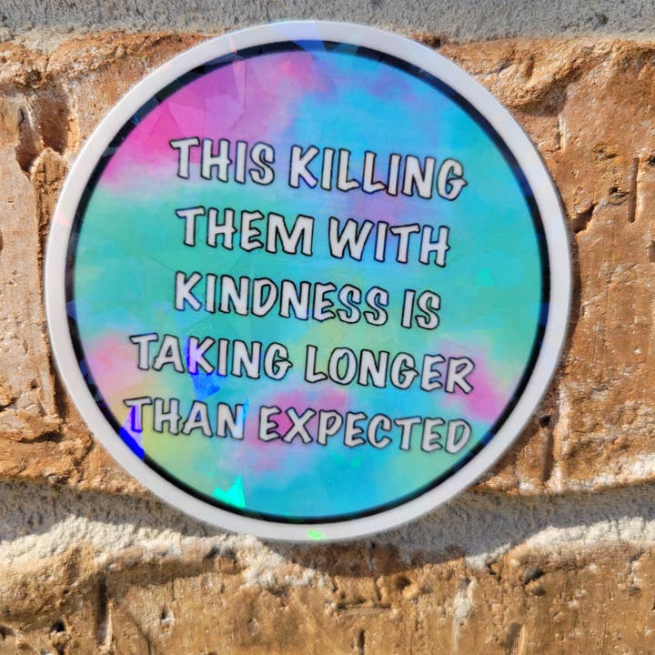 3 inch Water resistant laminated vinyl sticker for wholesale by Kodaandmom