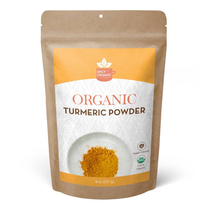SPICY ORGANIC - Wholesale Protein/Superfood Powder - SPICY ORGANIC Turmeric Root Powder - 100% USDA Certified Organic - Non-GMO Turmeric Curcumin Powder