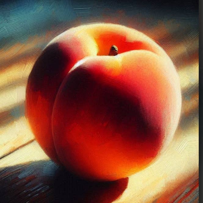 Peach Fridge Magnet - kitchen decor, housewarming small gift for wholesale by frostedgrey