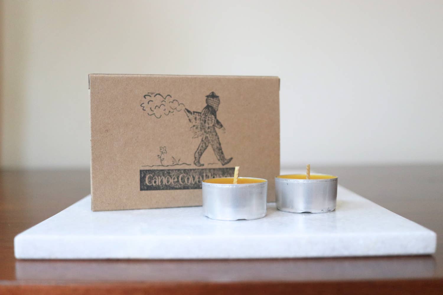 Canoe Cove Honey - Wholesale Tea Light Candles - Tealight Beeswax Candles | 6 pack
