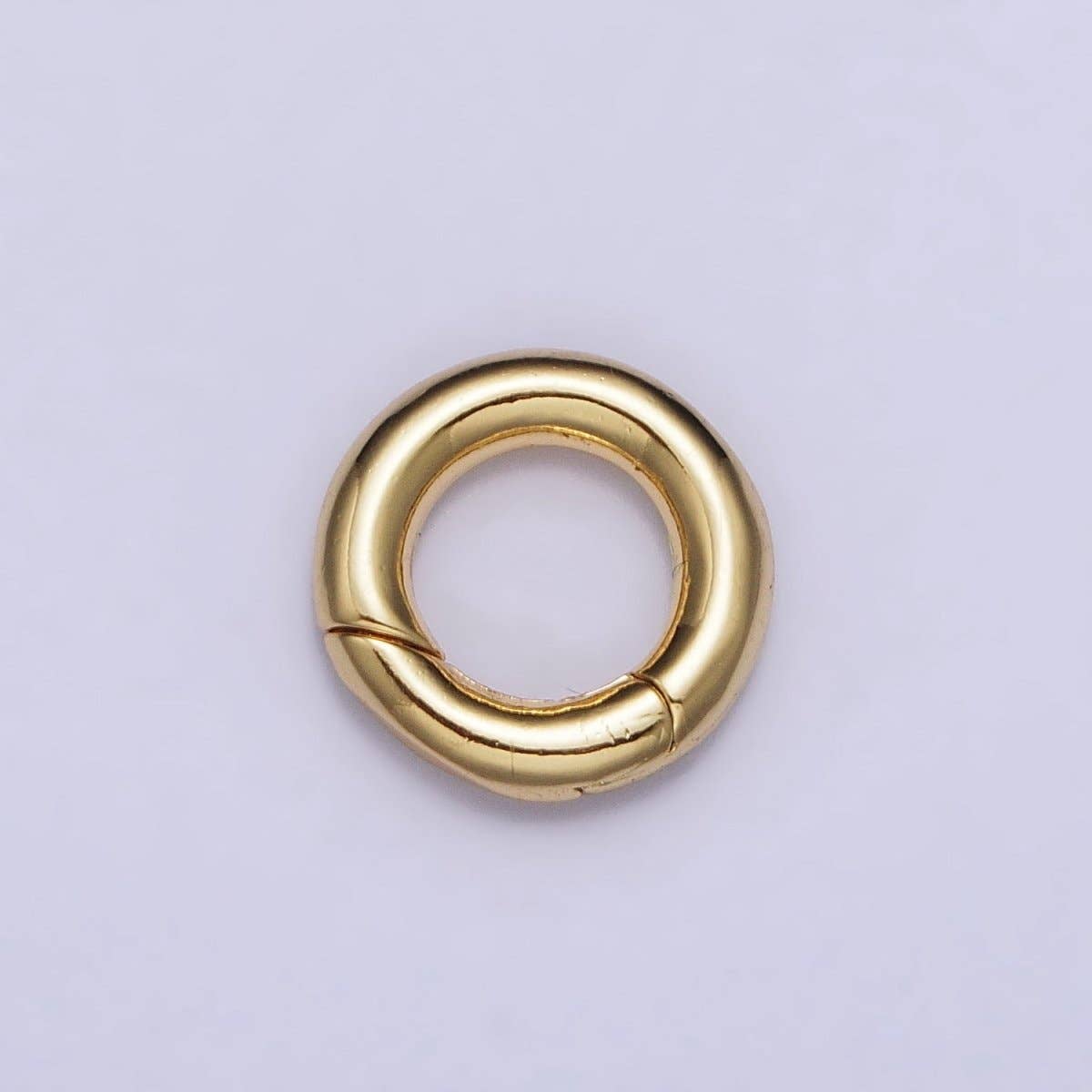 Aim Eternal - Wholesale Band/Stacked Ring - Dainty Gold Silver Spring Gate Ring 11mm, 15mm Round Circle Ring, Round Clasp, Push Clip Clasp, Spring Gate for Jewelry Making Z-340 Z-341 Z-352 Z-3530