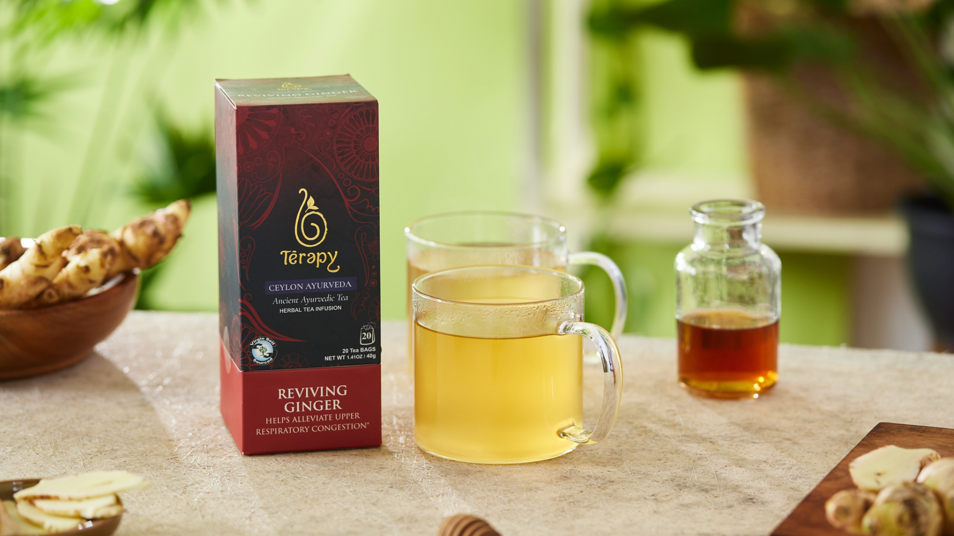 Terapy Ceylon Tea - Wholesale Health/Detox Tea - Reviving Ginger Ayurveda Tea7