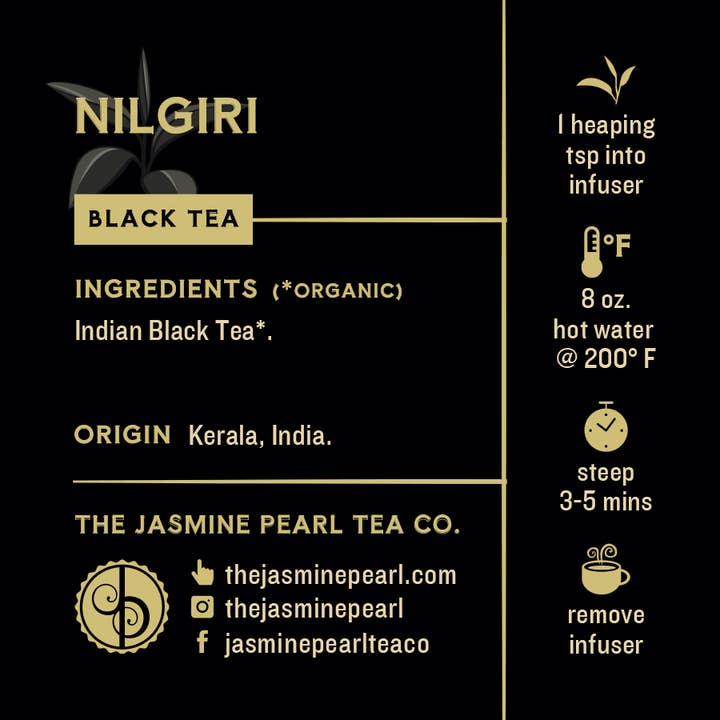 The Jasmine Pearl Tea Company - Wholesale Loose Tea - Nilgiri Black Tea BULK1