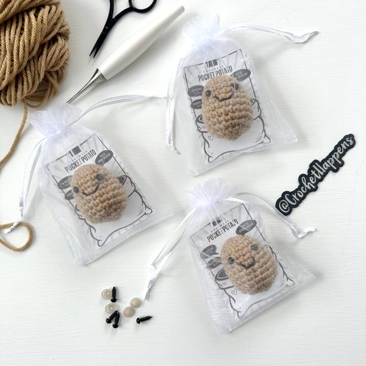Crochet Happens - Wholesale Decorative Tabletop Object - Pocket Potatoes - Set of 8 - Made to Order3