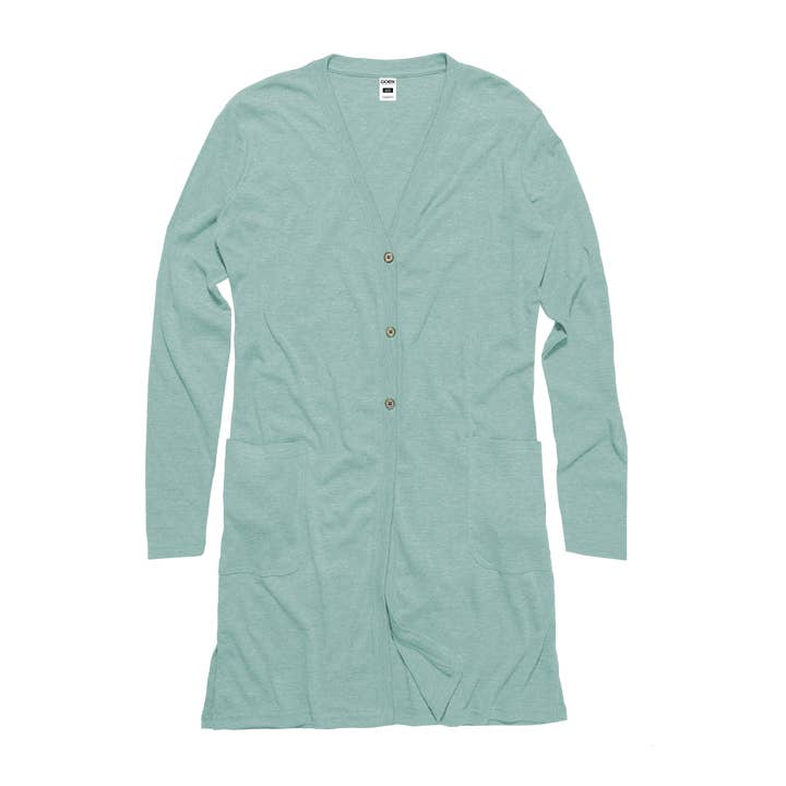 Ray's Organic's - Wholesale Cardigan – Women’s - Ladies Eco-Triblend Rib Cardigan1