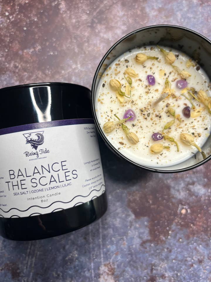 Équilibrer les balances | Bougie rituelle | Intention | Sorcellerie pour la vente par Rising Tide Soulpothecary