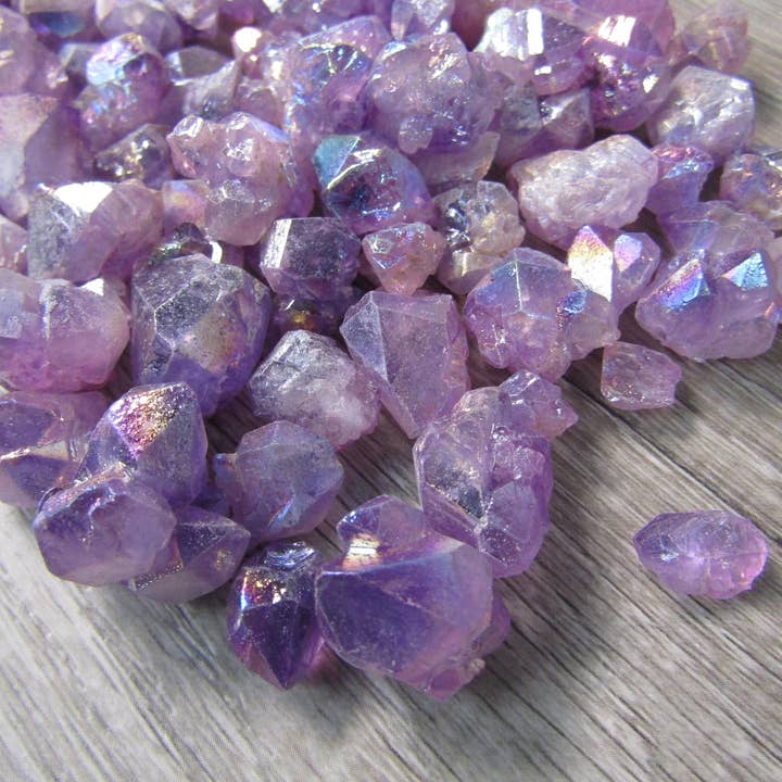 Keystone Crystals - Wholesale Spiritual Stone/Crystal - Transformation Aura Amethyst Sold by the 1 Pound Bag