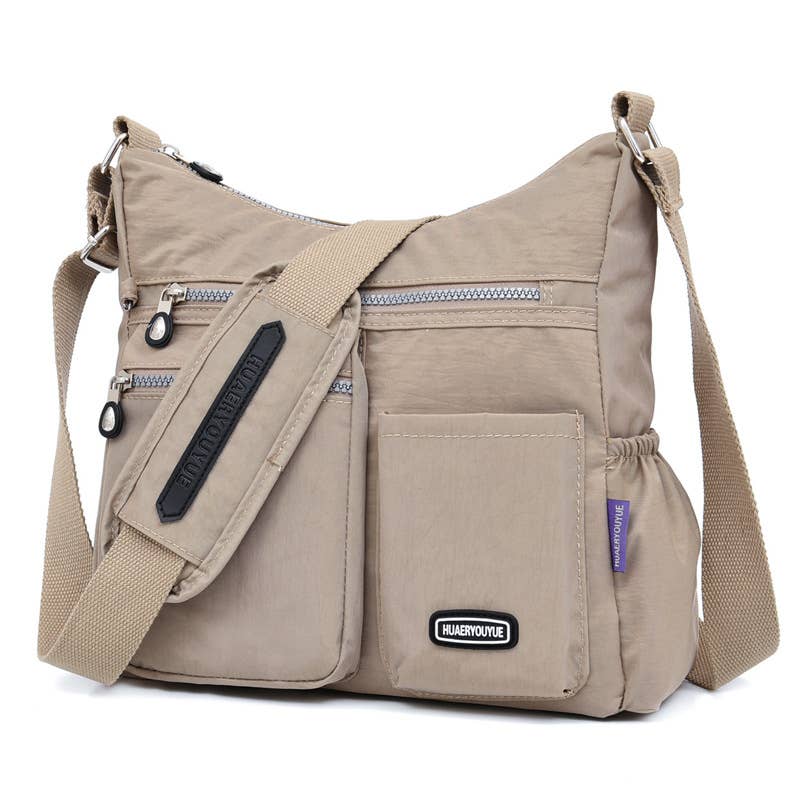 wandf - Vente Sac à bandoulière – femme - Sac bandoulière en nylon, sac à main multi-poches7