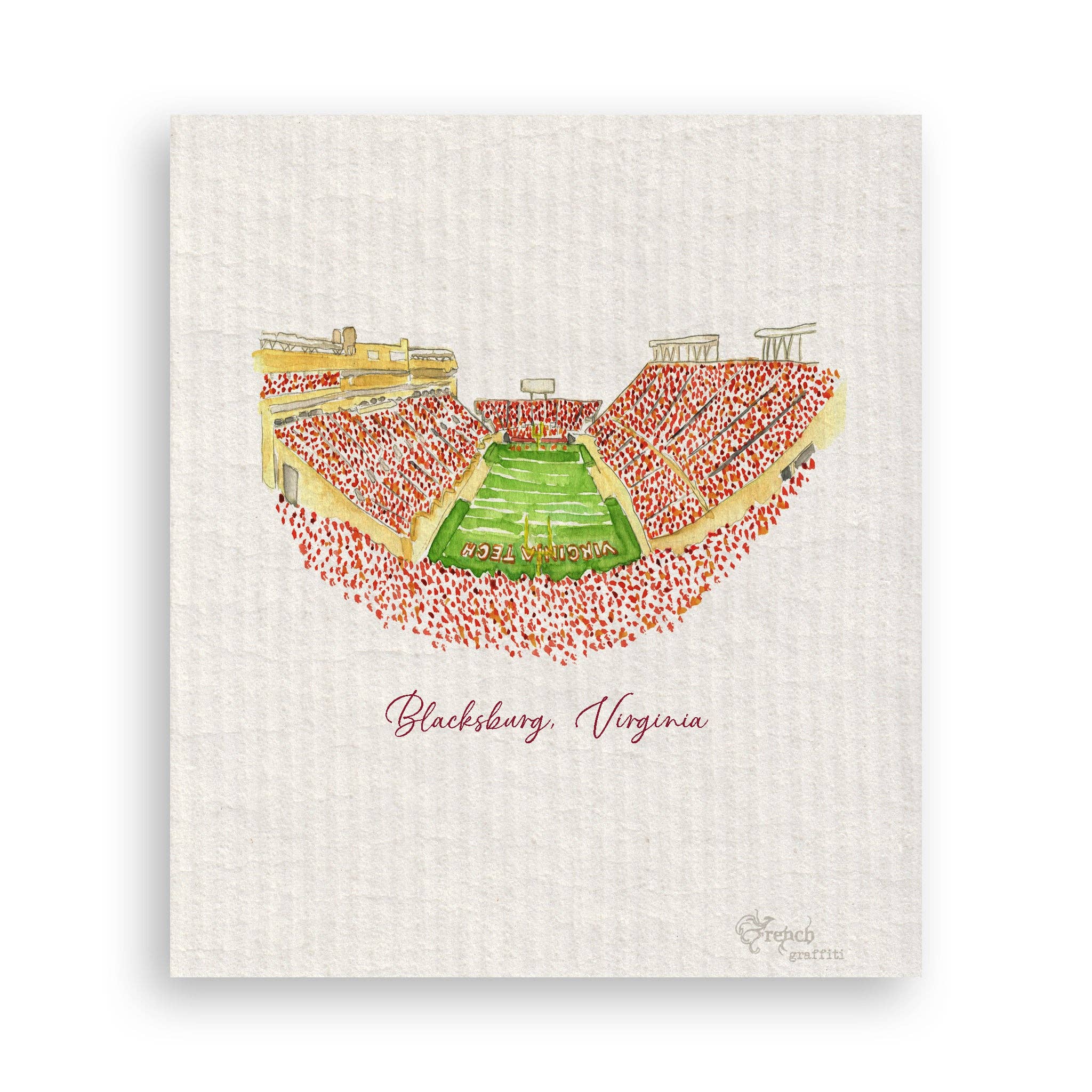 French Graffiti - Vente Torchons - Stade de Blacksburg, Virginie16