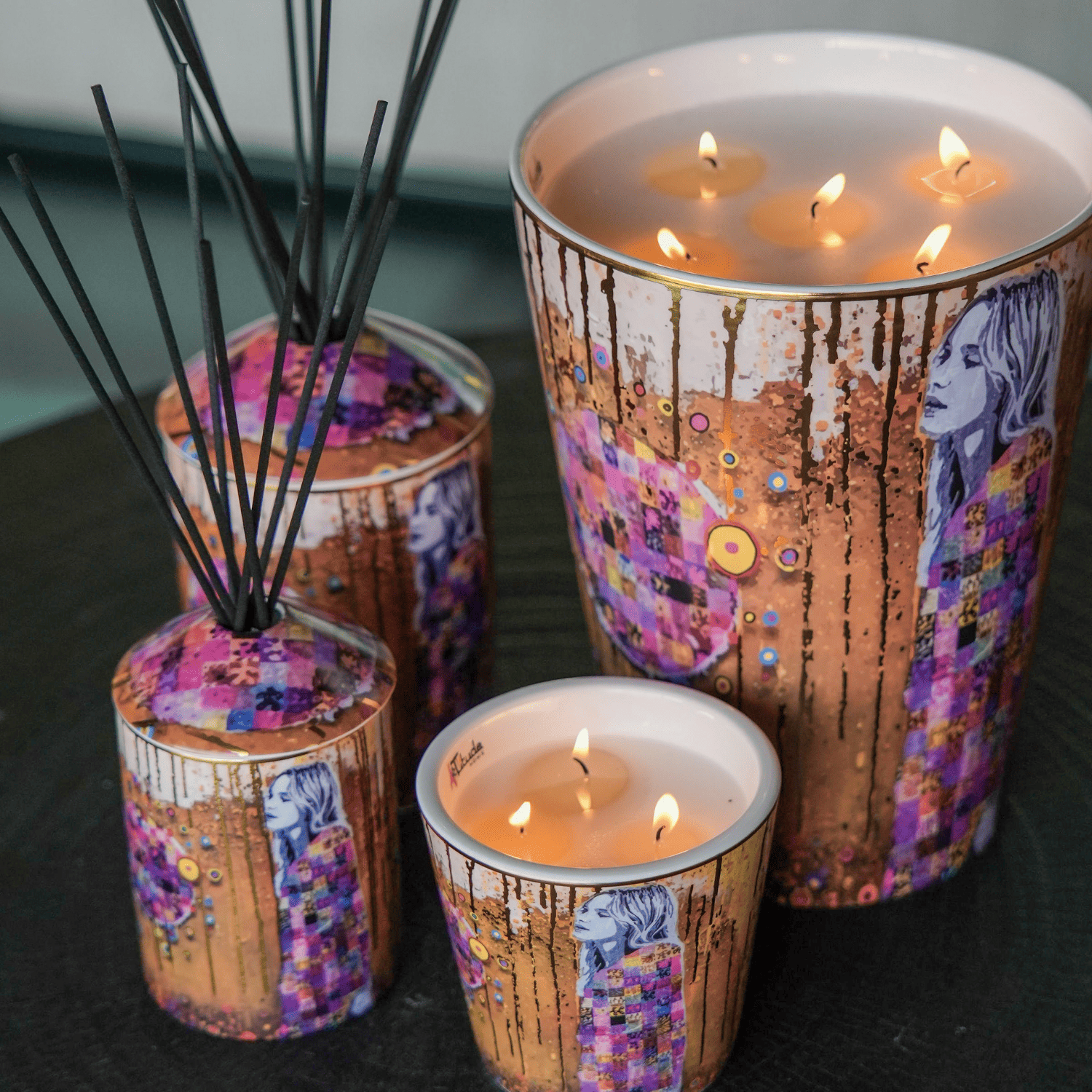 ARTITUDE HOME - Wholesale Jar/Filled Candle - Ceremic Candle Holder 24cm6