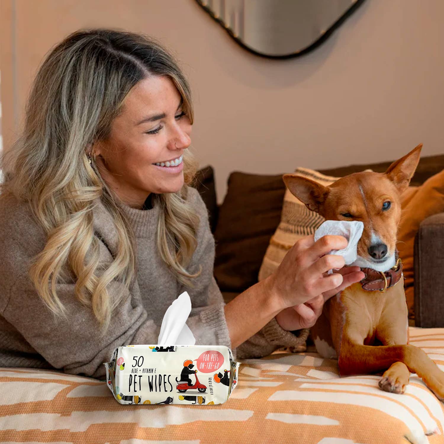 Precious Tails - Wholesale Pet Grooming Aid - Dog - Precious Tails 100pcs. Pet Wipes with Aloe & Vit. E (50/pk)3